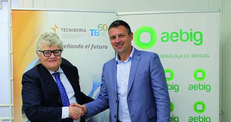 AEBIG y TECNIBERIA aúnan esfuerzos para promover el conocimiento y desarrollo del biogás y biometano