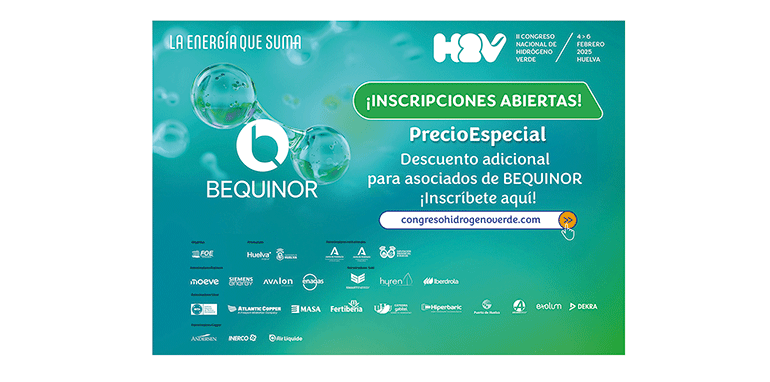 Bequinor, entidad colaboradora en el II Congreso Nacional de Hidrógeno Verde