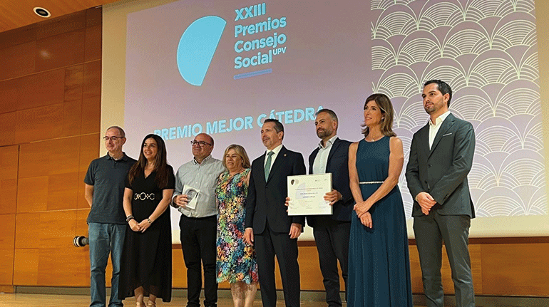 La Cátedra Aimplas-UPV recibe el premio a la Mejor Cátedra de Empresa de la Universitat Politècnica de València