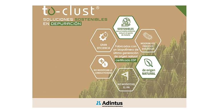 Adintus lanza su nuevo catálogo de aditivos sostenibles T-AQUA para el tratamiento de aguas industriales