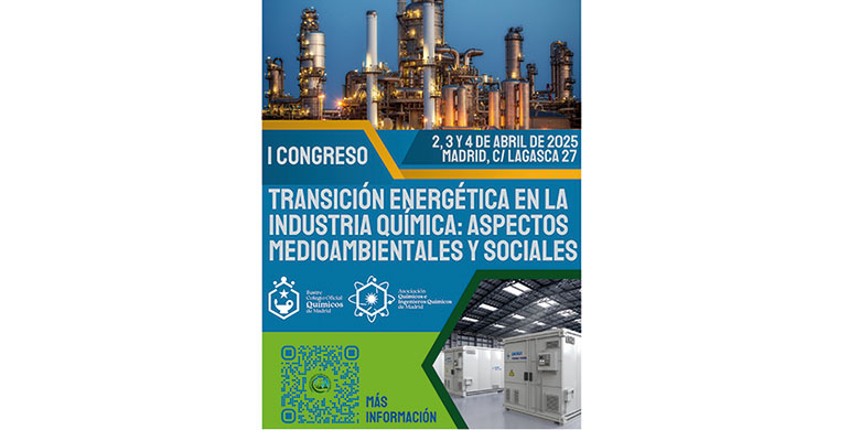 Expertos e investigadores se citan en abril para celebrar el I Congreso de Transición Energética en la Industria Química