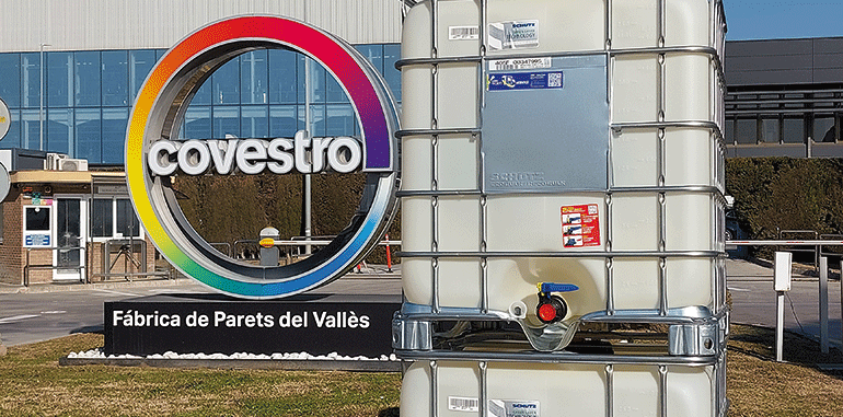 Covestro impulsa la economía circular introduciendo contenedores industriales reciclados en sus plantas de Barcelona