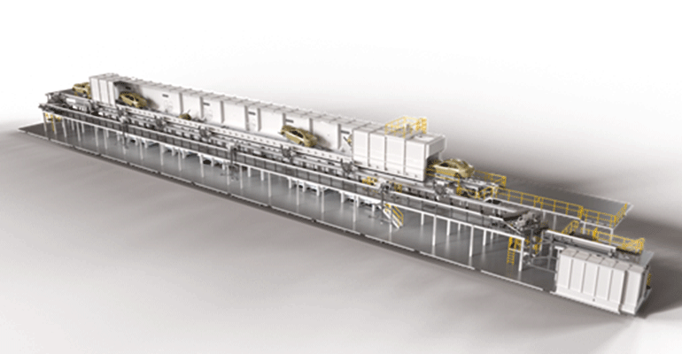 Dürr construye una planta de pintura energéticamente eficiente para Stellantis con robots reutilizados 