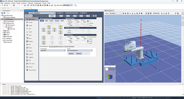 Software de programación de robots RC+8.0