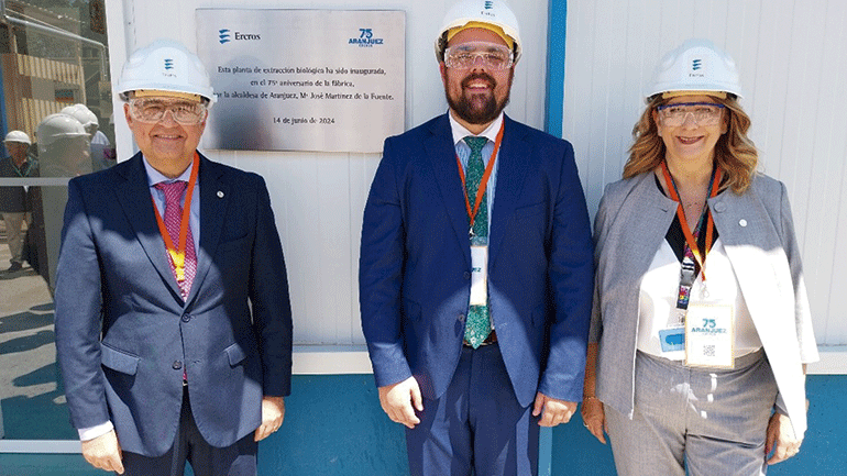 La fábrica de Ercros en Aranjuez celebra su 75º aniversario e inaugura una nueva planta de antibióticos
