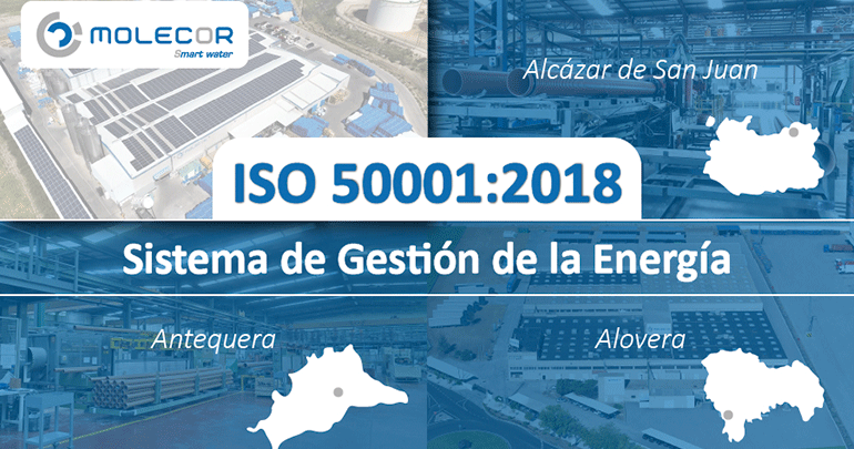 Molecor completa la certificación de su sistema de gestión energética en sus centros productivos