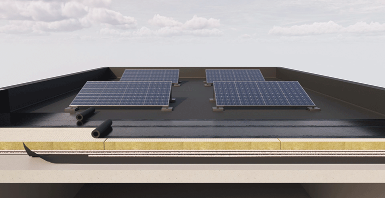 ROCKWOOL lanza Solarrock, una nueva gama diseñada para cubiertas planas de hormigón con instalaciones fotovoltaicas