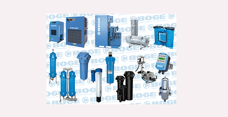 Gama de equipos para el tratamiento de aire comprimido